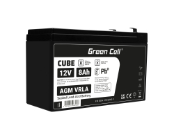 Green Cell® AGM 12V 8Ah akumulátorová bezúdržbový akumulátor hračky Výstražné systémy hračkárske vozidlo