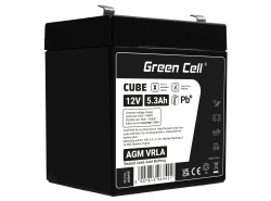 Green Cell® AGM 12V 5.3Ah akumulátorová bezúdržbový akumulátor hračky Výstražné systémy hračkárske vozidlo