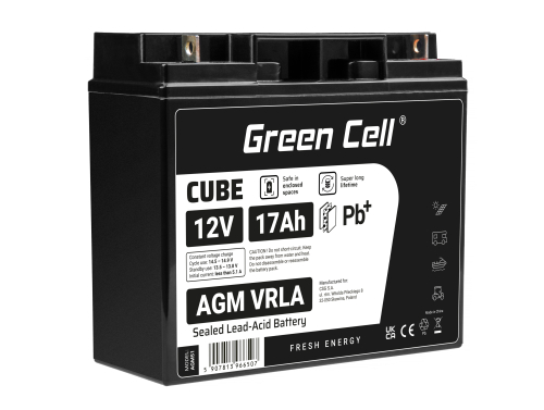 Green Cell Cell® Batterie AGM 12V 18Ah