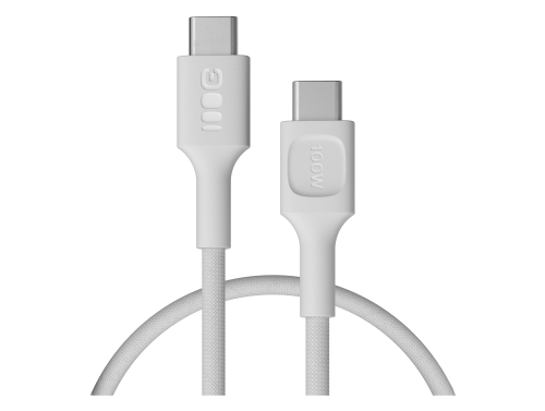 Kábel USB-C 0,3m 100W Greencell PowerStream Rýchle Nabíjanie PD Snow White