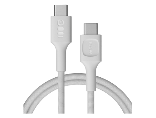 Kábel USB-C 1,2m 100W Greencell PowerStream Rýchle Nabíjanie PD Snow White