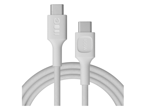 Kábel USB-C 2m 100W Greencell PowerStream Rýchle Nabíjanie PD Snow White