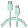 Kábel USB-C 1,2m 100W Greencell PowerStream Rýchle Nabíjanie PD Mint Green