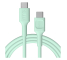 Kábel USB-C 2m 100W Greencell PowerFlex Rýchle Nabíjanie PD Mint Green