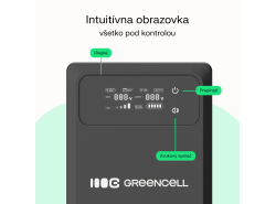 Green Cell UPS 800VA 500W Unterbrechungsfreie Stromversorgung mit LCD Display