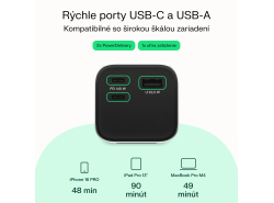 Greencell Powerbank 25200mAh 140W PD USB-C mit Schnellladung für Laptop, MacBook, iPhone 16 15 14 Pro Max, Samsung Galaxy S25