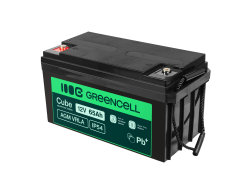 Green Cell Cube AGM VRLA IP54 12V 65Ah bezúdržbový akumulátor do kosačky, skútra, lodi, invalidného vozíka