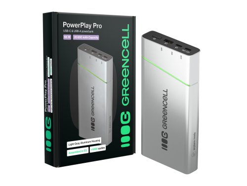 Powerbank Greencell PowerPlay Pro 20800mAh 65W – rýchle nabíjanie, PD, Ultra Charge, výroba v Poľsku