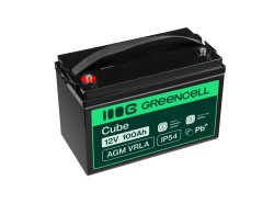 Green Cell® AGM 12V 100Ah akumulátorová bezúdržbový akumulátor rybarska lod obytné auto fotovoltaika