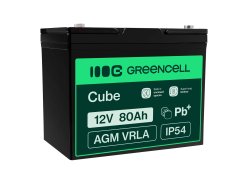 Green Cell® AGM batéria 12V 80Ah VRLA bezúdržbová olovená batéria pre jachtu plachetnicu solárny obytný automobil mobilné domy