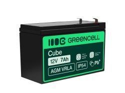 Green Cell® AGM 12V 7Ah akumulátorová bezúdržbový akumulátor systémy zdroje nepretržitého napájania UPS