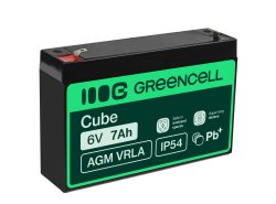 Green Cell® AGM 6V 7Ah akumulátorová bezúdržbový akumulátor hračky Výstražné systémy hračkárske vozidlo