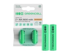 2x akumlátory AA R6 2600mAh Ni-Mh dobíjateľné batérie Green Cell