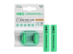 2x akumlátory AAA R3 950mAh Ni-Mh dobíjateľné batérie Green Cell
