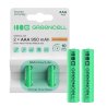 2x akumlátory AAA R3 950mAh Ni-Mh dobíjateľné batérie Green Cell