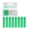 8x akumlátory AAA R3 950mAh Ni-Mh dobíjateľné batérie Green Cell
