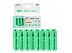 16x akumlátory AAA R3 950mAh Ni-Mh dobíjateľné batérie Green Cell