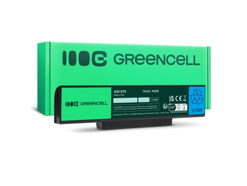 Batéria Green Cell A32-K72 pre Asus K72 K72D K72F K72J K73S K73SV X73S X77 N71 N71J N71V N73 N73J N73S N73SV