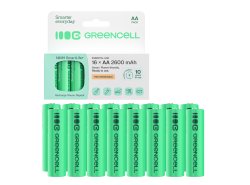 16x akumlátory AA R6 2600mAh Ni-Mh dobíjateľné batérie Green Cell