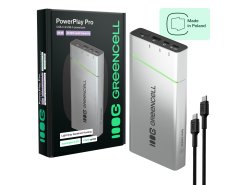 Powerbank Greencell PowerPlay Pro 20800mAh 65W – rýchle nabíjanie, PD, Ultra Charge, výroba v Poľsku