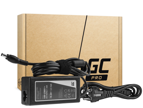 Nabíjačka pre Samsung NP510R5E 60W 3.16A rund mit dem Stift drin (5.5-3.0mm) - Green Cell